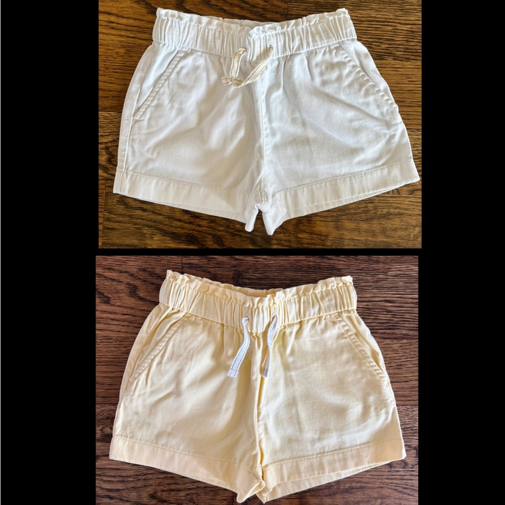 J. Crew Crewcuts White and Yellow Shorts